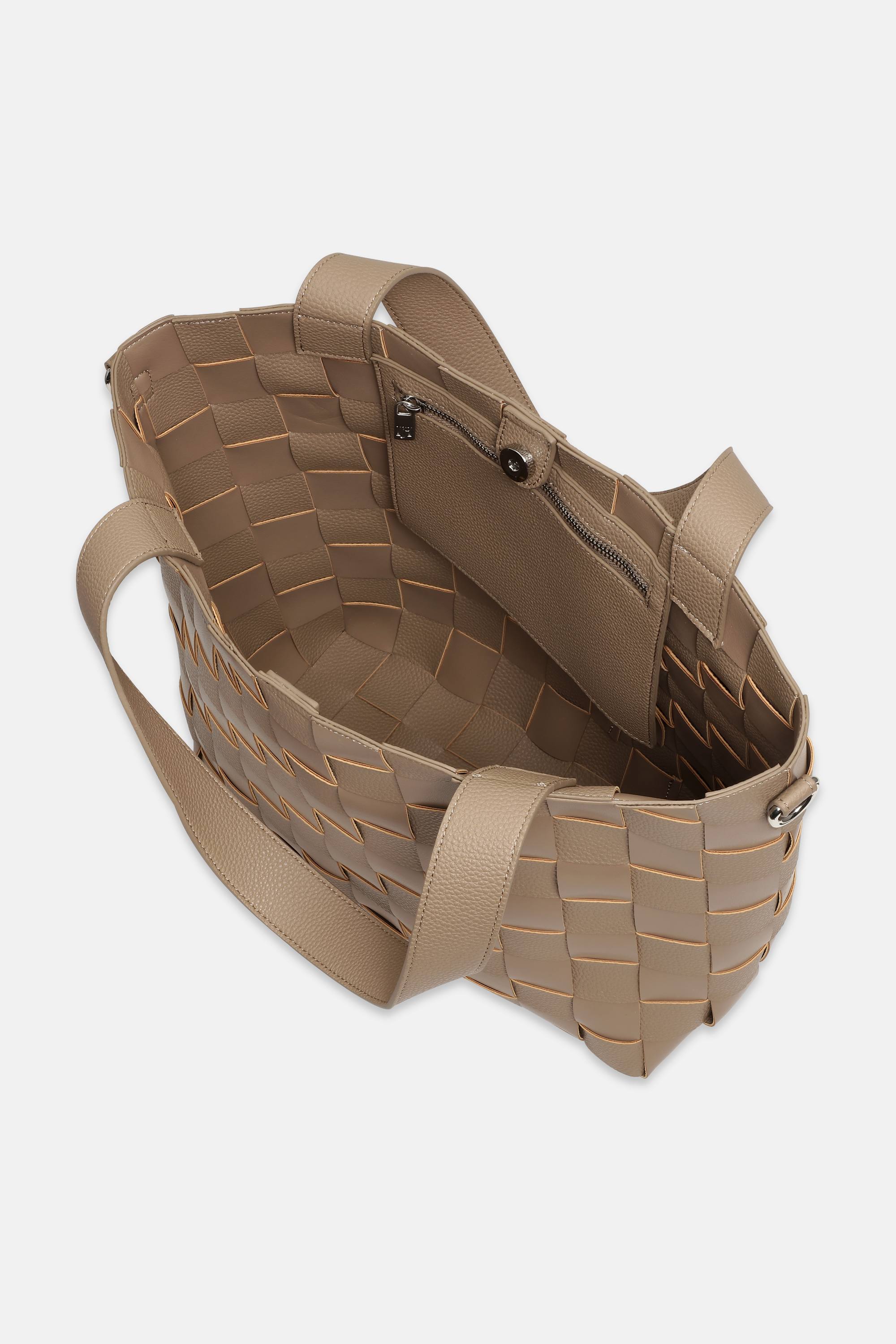 Crossbody Shopper Taske - Greige